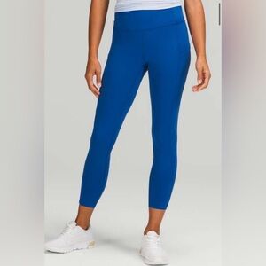 Lululemon Fast and Free High-Rise Tight 25" *Nulux
Symphony Blue size 8